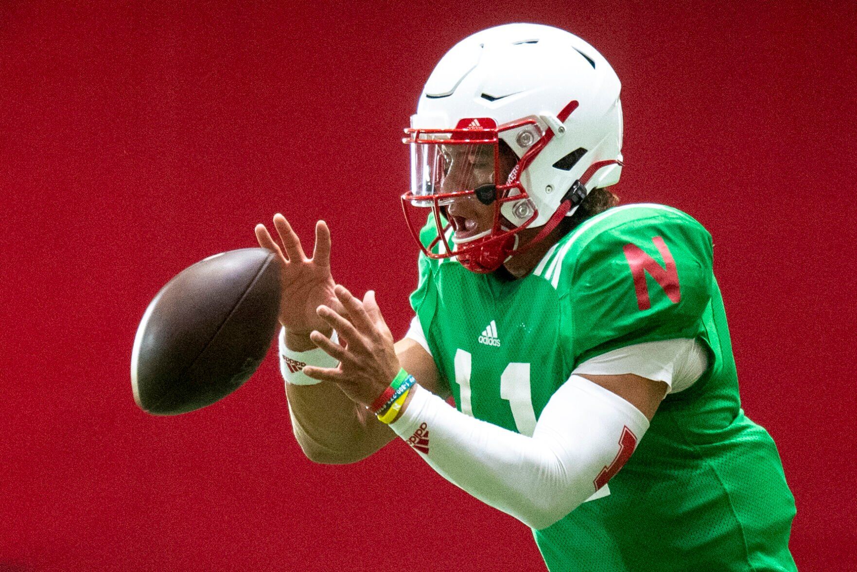 NU football practice, 8.1